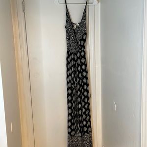 Patterned romper dress